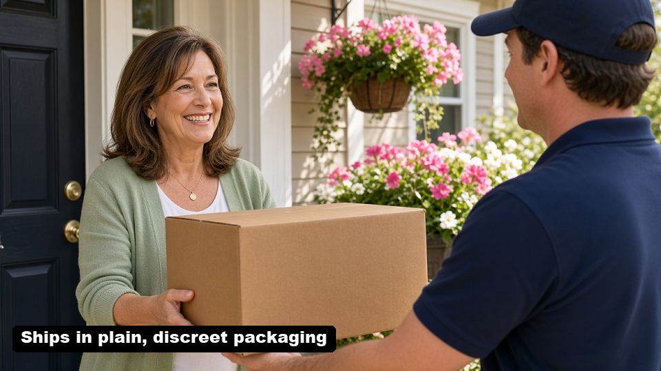 Package delivered in plain packaging
